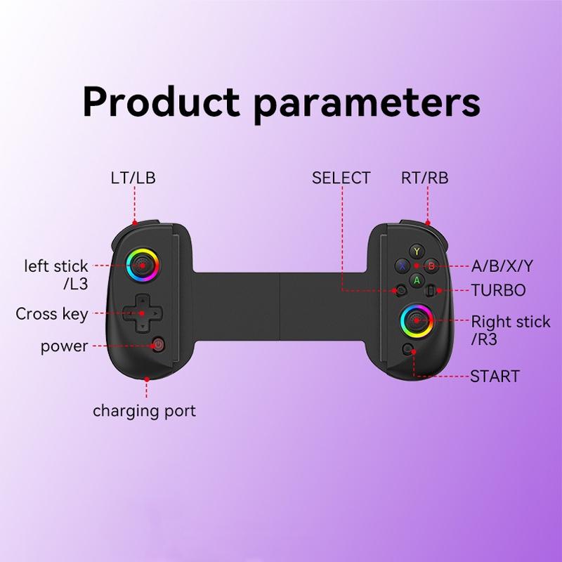 Vibration Grip Wireless Gamepad for Mobile and Pc - White 7