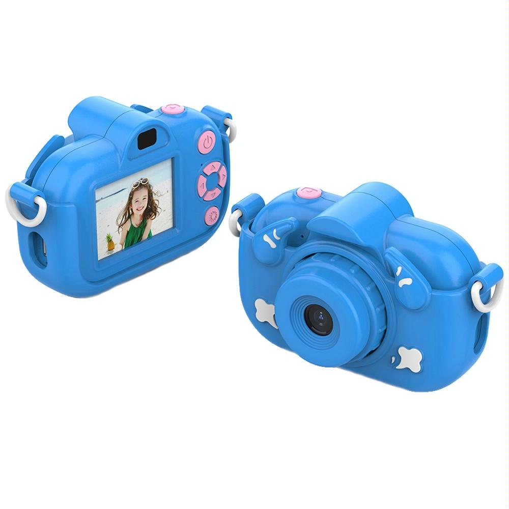 2.0-Inch 4X Zoom Hd Digital Camera For Kids - Blue - Yellow+32G 14