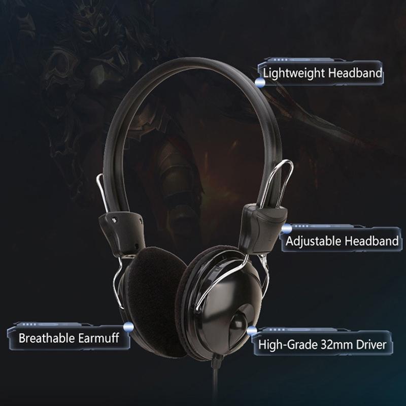 Online Class Headset 1.6M Cable Black 6.5Mm 7