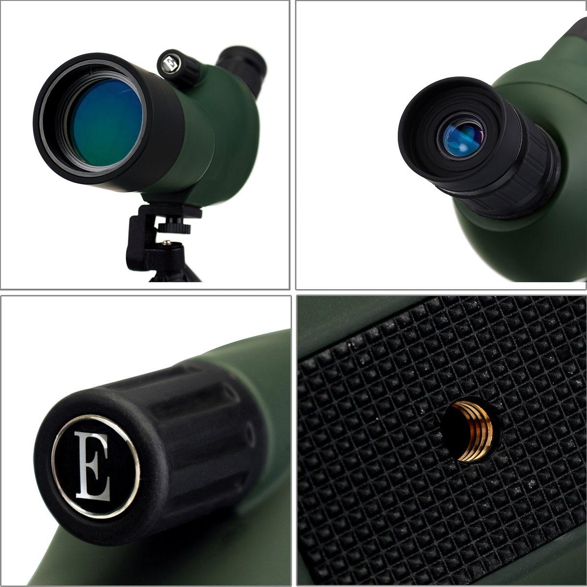 High Definition Birding Scope with Tripod - 25-75x70 - Green Film - 19Mm Eyepiece Red Film 6