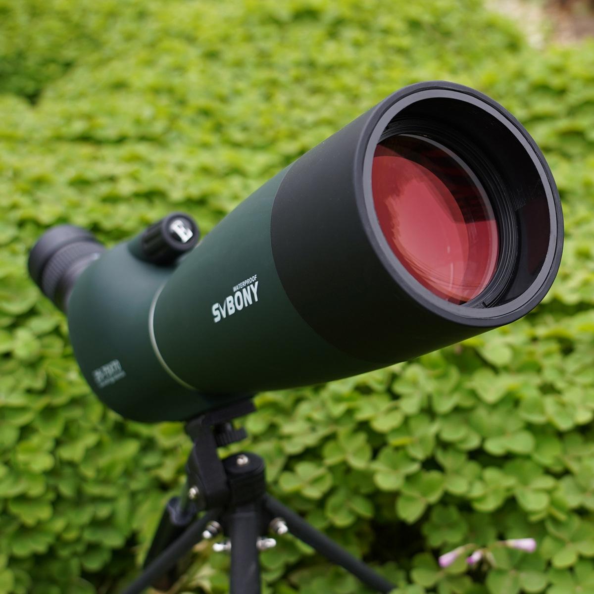 High Definition Birding Scope with Tripod - 25-75x70 - Green Film - 19Mm Eyepiece Red Film 13