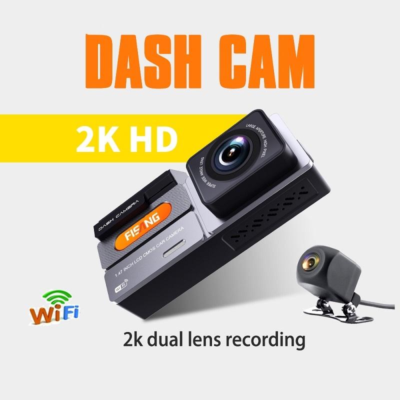 High Definition Car Wifi Dash Cam with Night Vision - 2k - Single Recording 2K 3