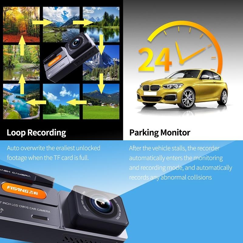 High Definition Car Wifi Dash Cam with Night Vision - 2k - Single Recording 2K 12
