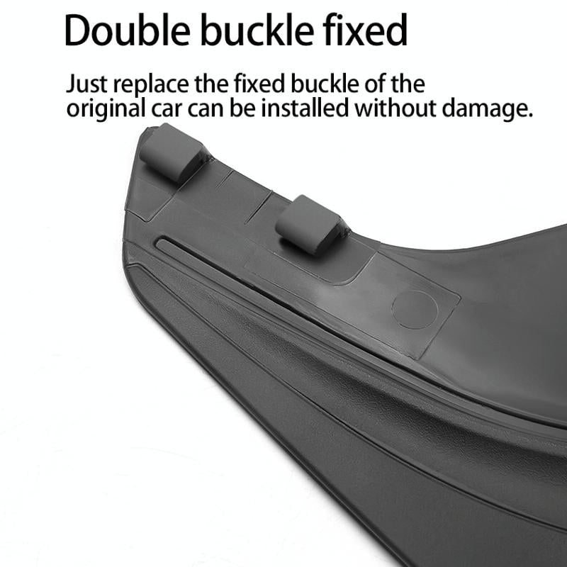 4Pcs / Set Splash Guards Matte Fender No Drilling Required Upgraded Pp Material - For Tesla Model 3 4