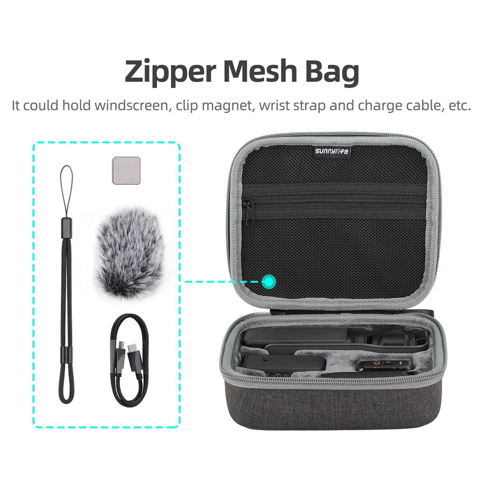 Portable Storage Case for Dji Pocket 3 - Complete Protection for Travel - Standard Set Bag 5