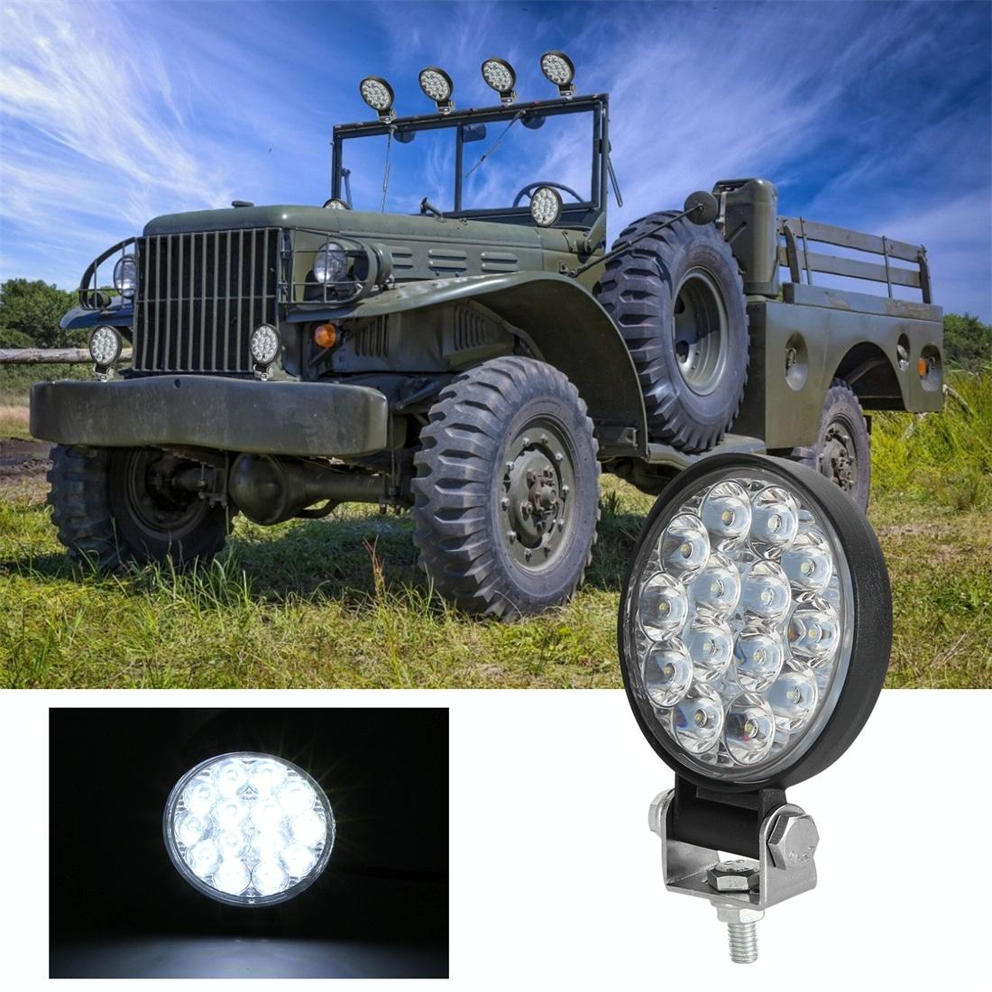 9.8W 10 - 30V Dc 6000K 3 Inch 14 Leds Circle Offroad Truck Car Driving Light Work Light Spotlight Fog Light 3