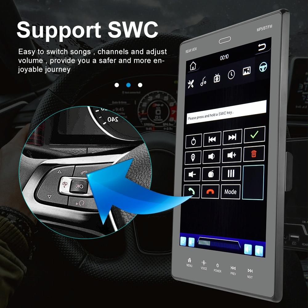 9.5 Inch Vertical Screen Car Mp5 Player - 2 Spindles + 4 Cameras 5