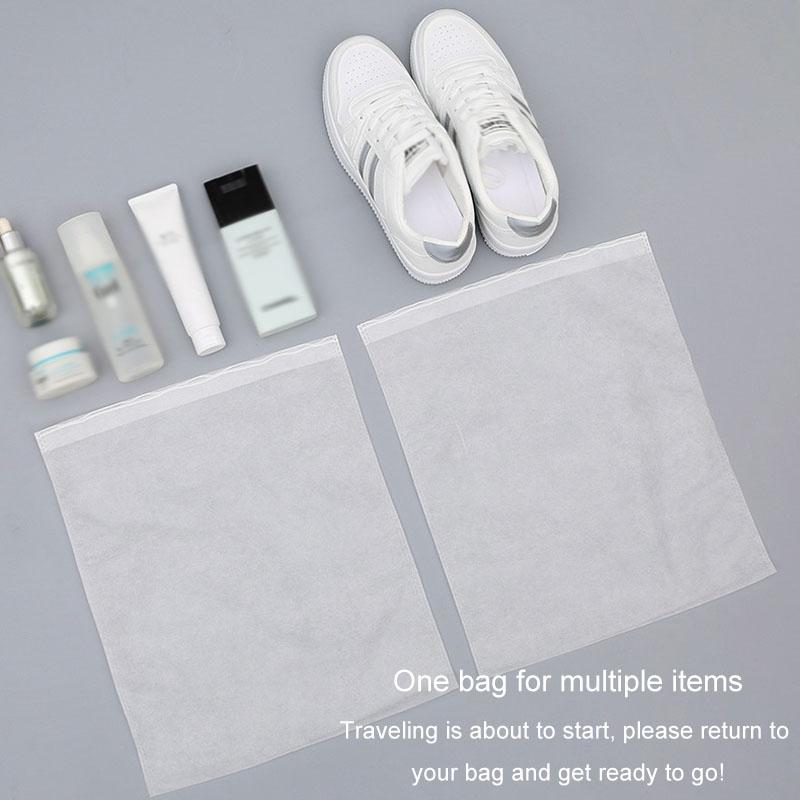 50 Pcs Thickened Non Woven Shoe Storage Bag Portable & Sunscreen - 50Pcs /Pack 32X38Cm Middle 11