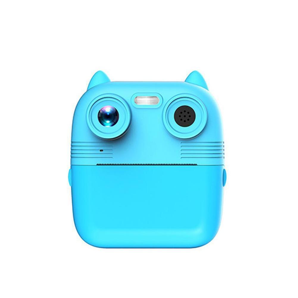 Instant Print Camera with Dual Lens - 2.8 Screen for Kids Blue - Yellow 13