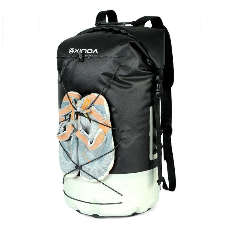 Waterproof Outdoor Stream Tracing Backpack Black 16L - Black-36L