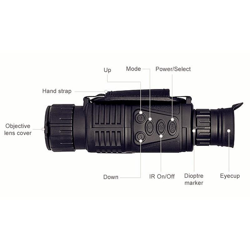Usb Charging Infrared Monocular Telescope - Professional Night Vision 5