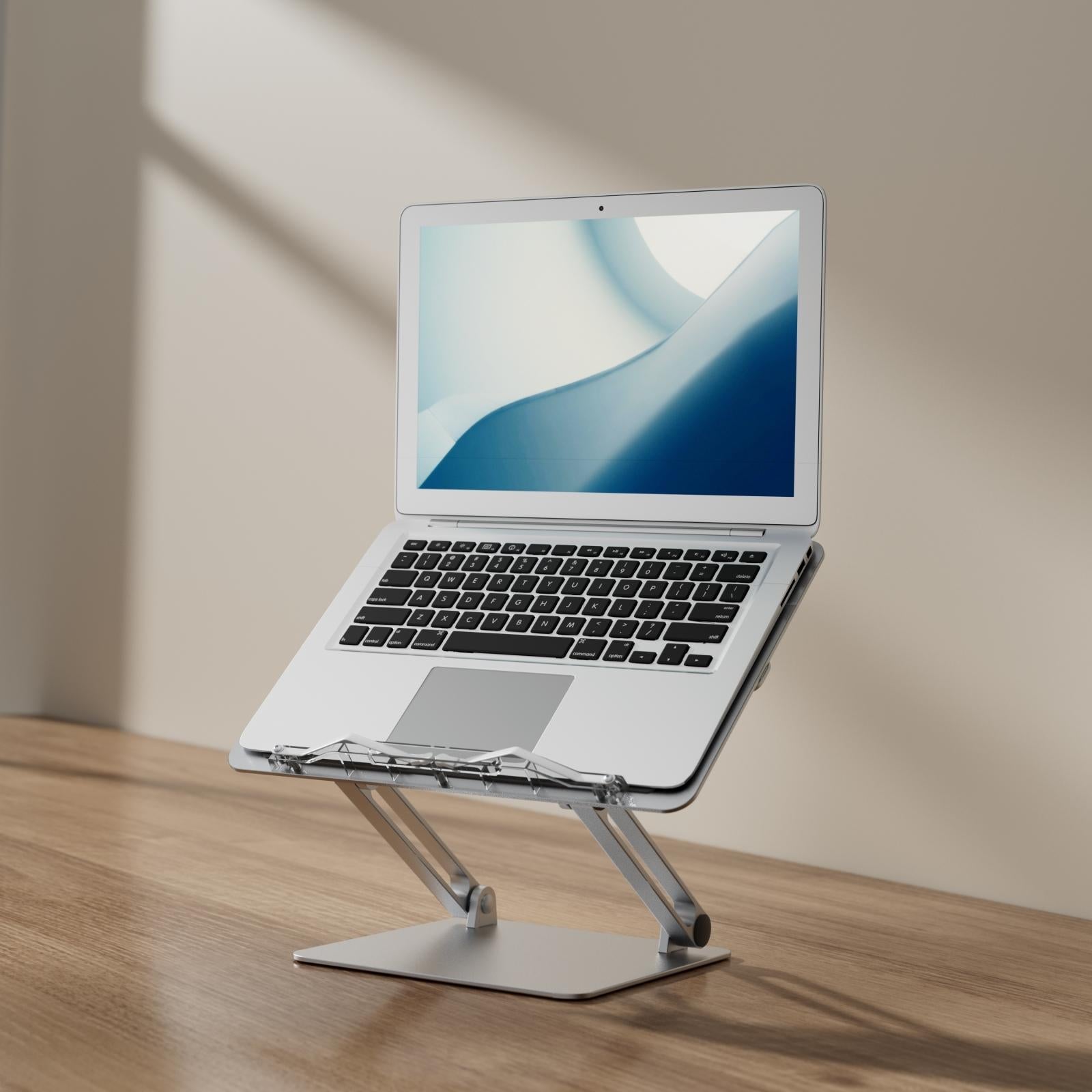 Portable Folding Laptop Stand with Adjustable Heat Dissipation - Book Clips 3