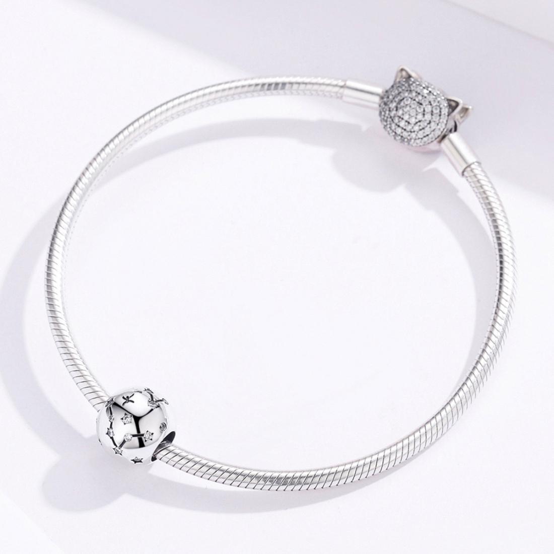 925 Sterling Silver Diy Zodiac Bracelet Beads Constellation Accessory Pisces Style - Pisces 7
