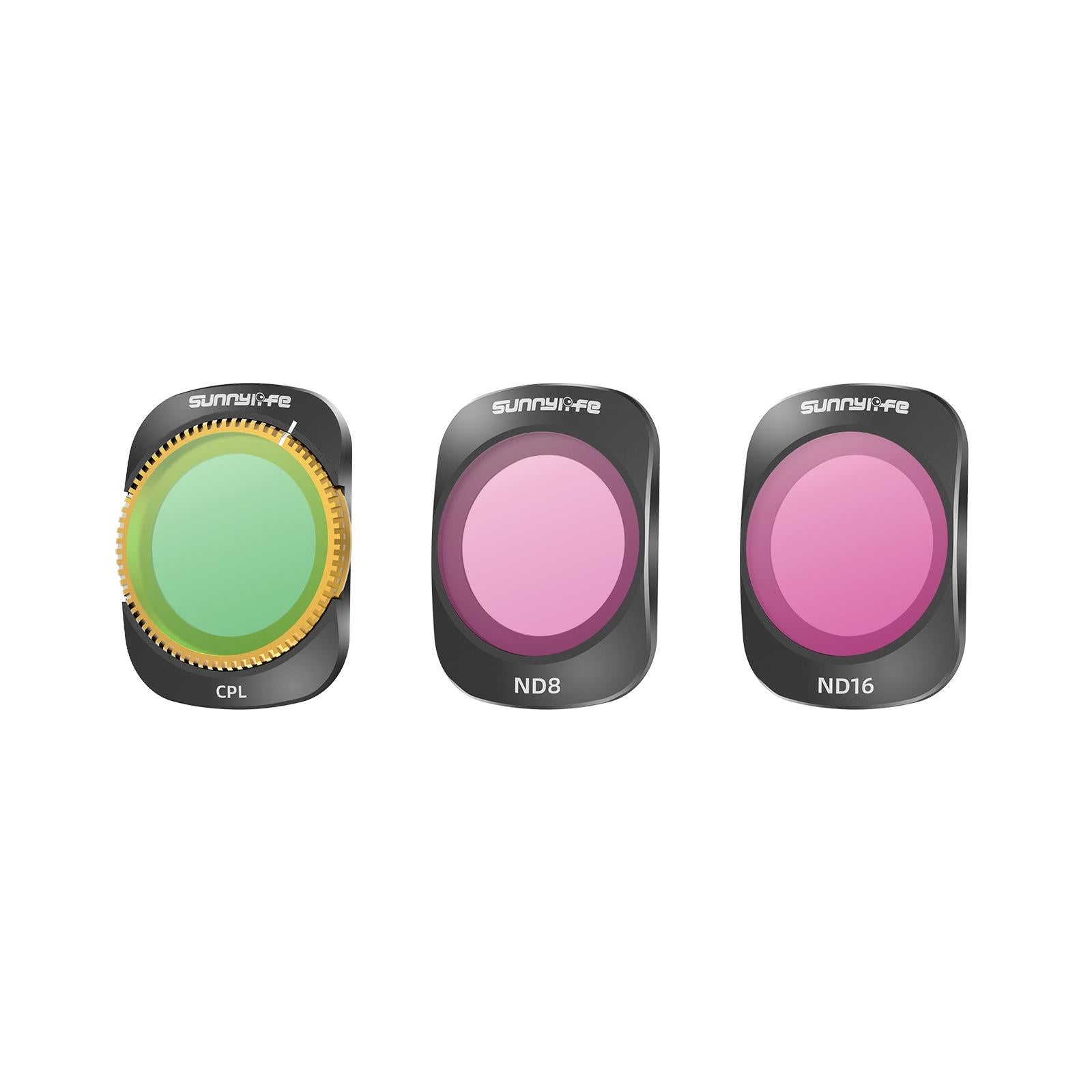 Dji Pocket 3 Camera Lens Filter - 3 In 1 Cpl Nd8/16