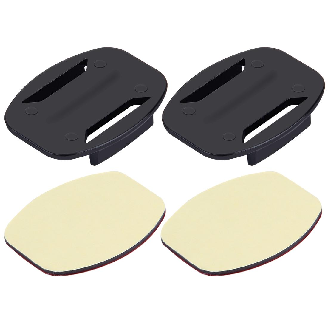 2 Flat Surface Mounts + 2 Adhesive Stickers for Action Cameras - Jaws Flex Clamp for Gopro Hero12 4