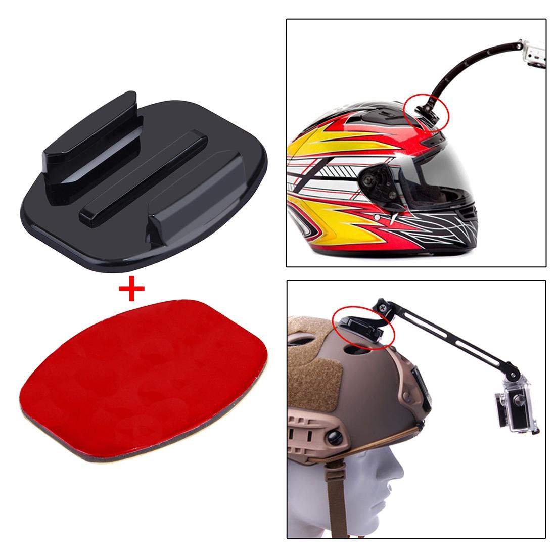 2 Flat Surface Mounts + 2 Adhesive Stickers for Action Cameras - Jaws Flex Clamp for Gopro Hero12 7