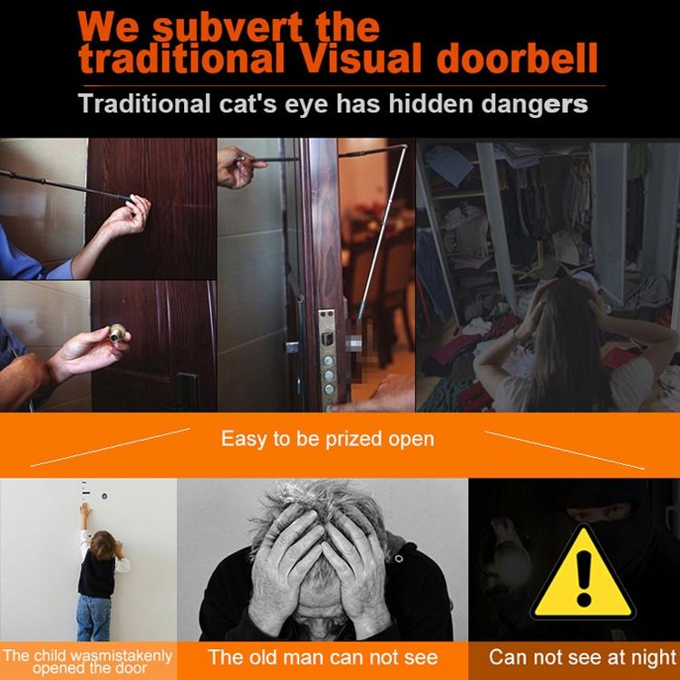 Smart Doorbell With 4.3 Display 3.0Mp Camera Motion Detection Night Vision & Tf Card Support 32Gb Max 6
