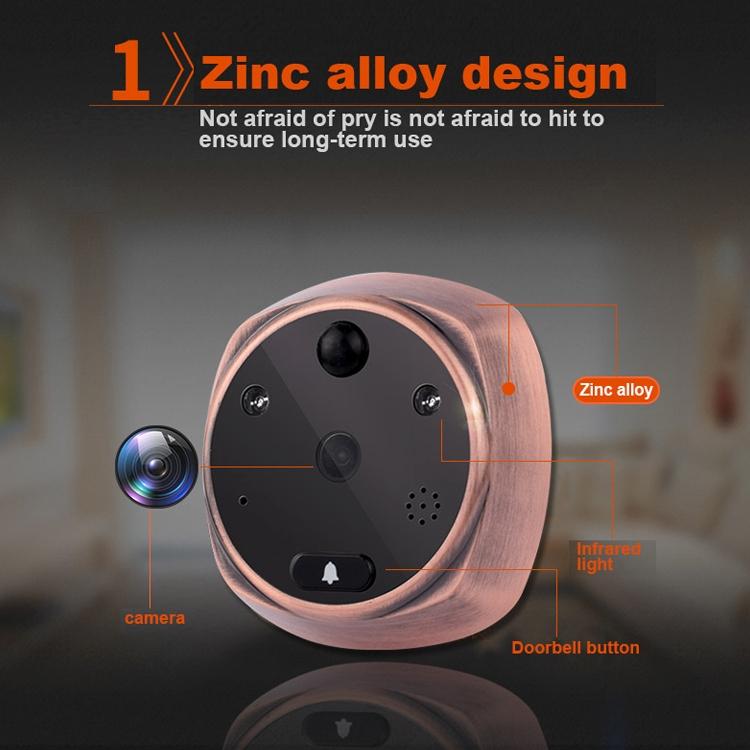 Smart Doorbell With 4.3 Display 3.0Mp Camera Motion Detection Night Vision & Tf Card Support 32Gb Max 10