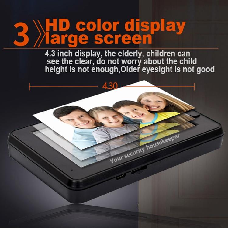 Smart Doorbell With 4.3 Display 3.0Mp Camera Motion Detection Night Vision & Tf Card Support 32Gb Max 11