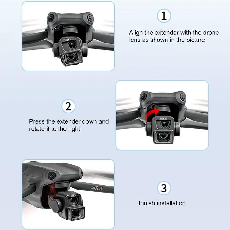 Dji Air 3 with Wide Angle Lens Filter 6