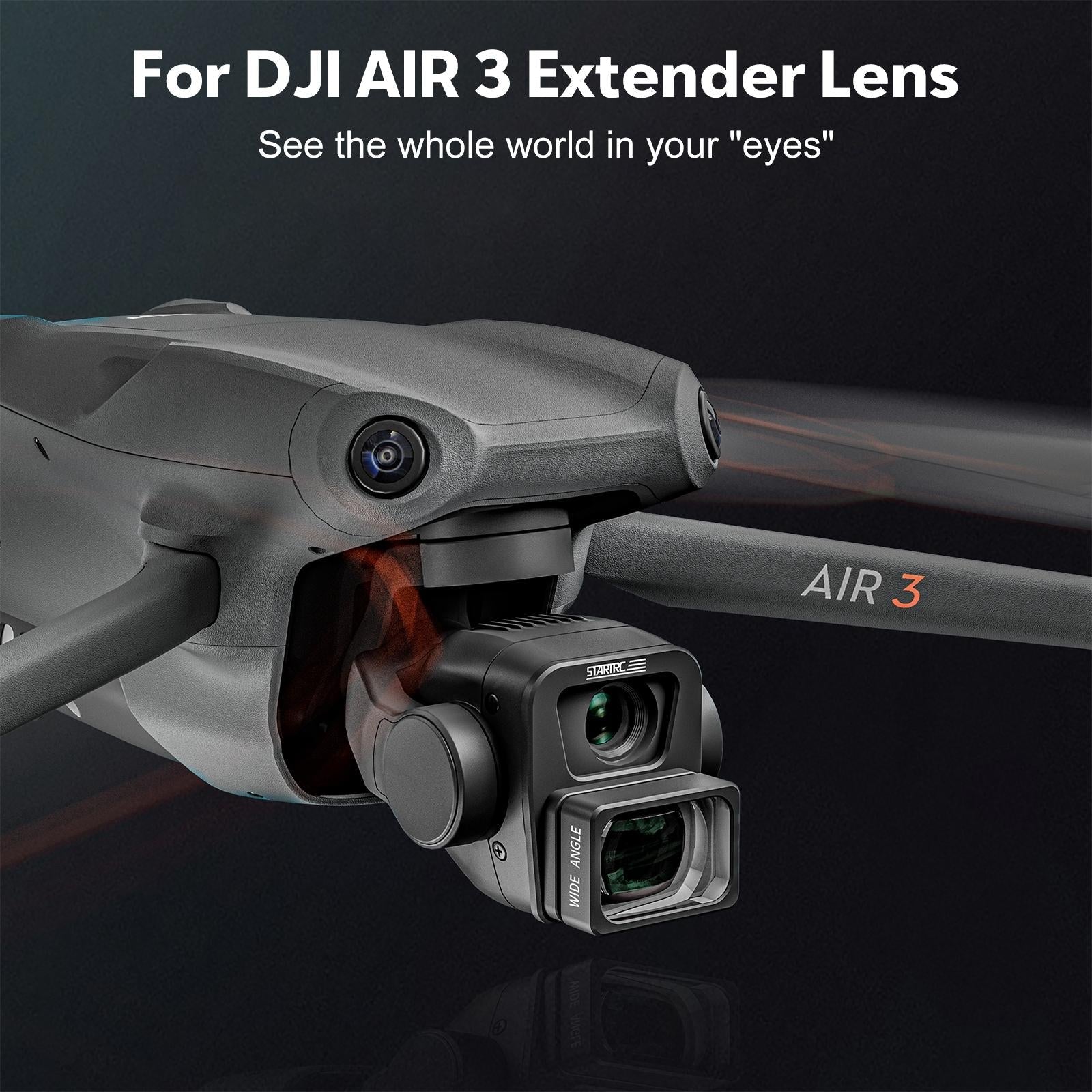 Dji Air 3 with Wide Angle Lens Filter 9