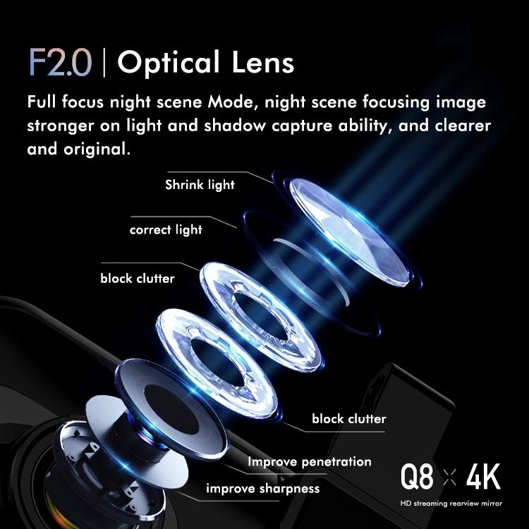 Large Screen Car Recorder with Dual Recording and Night Vision 3