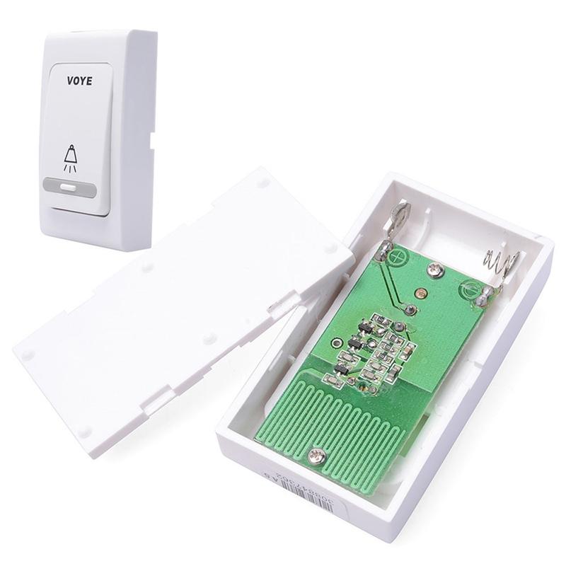 Double-Receiver Wireless Door Bell With Remote Control - White 5