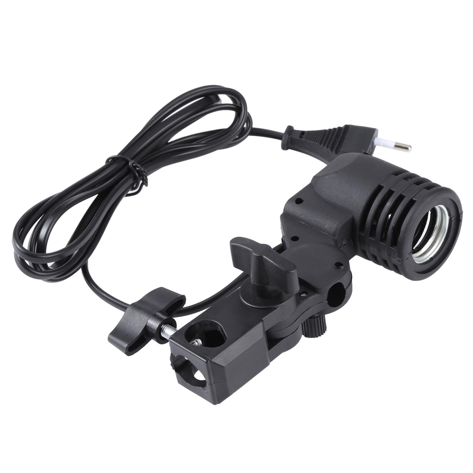 Studio Light Mount Stand With E27 Ac Socket And Umbrella Holder In Black 5