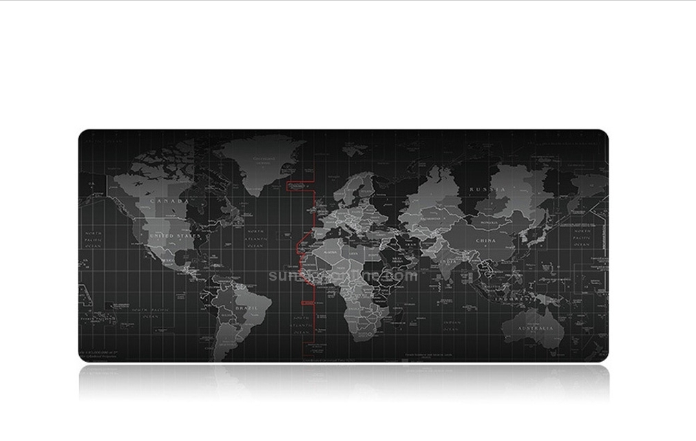 Large Anti Slip World Map Mouse Pad 70 X 30Cm