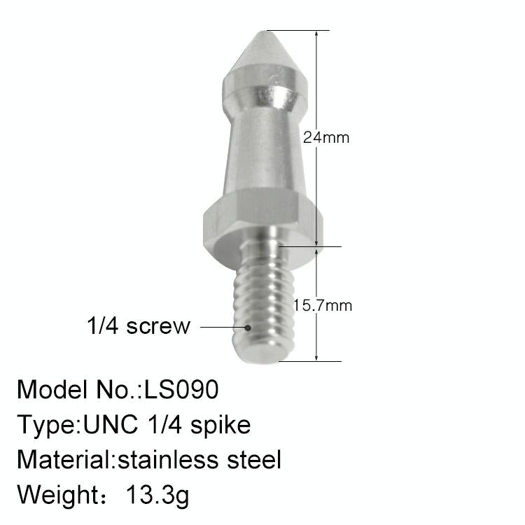 2 Stainless Steel 1 / 4 Feet Screws For Slr Tripod 3