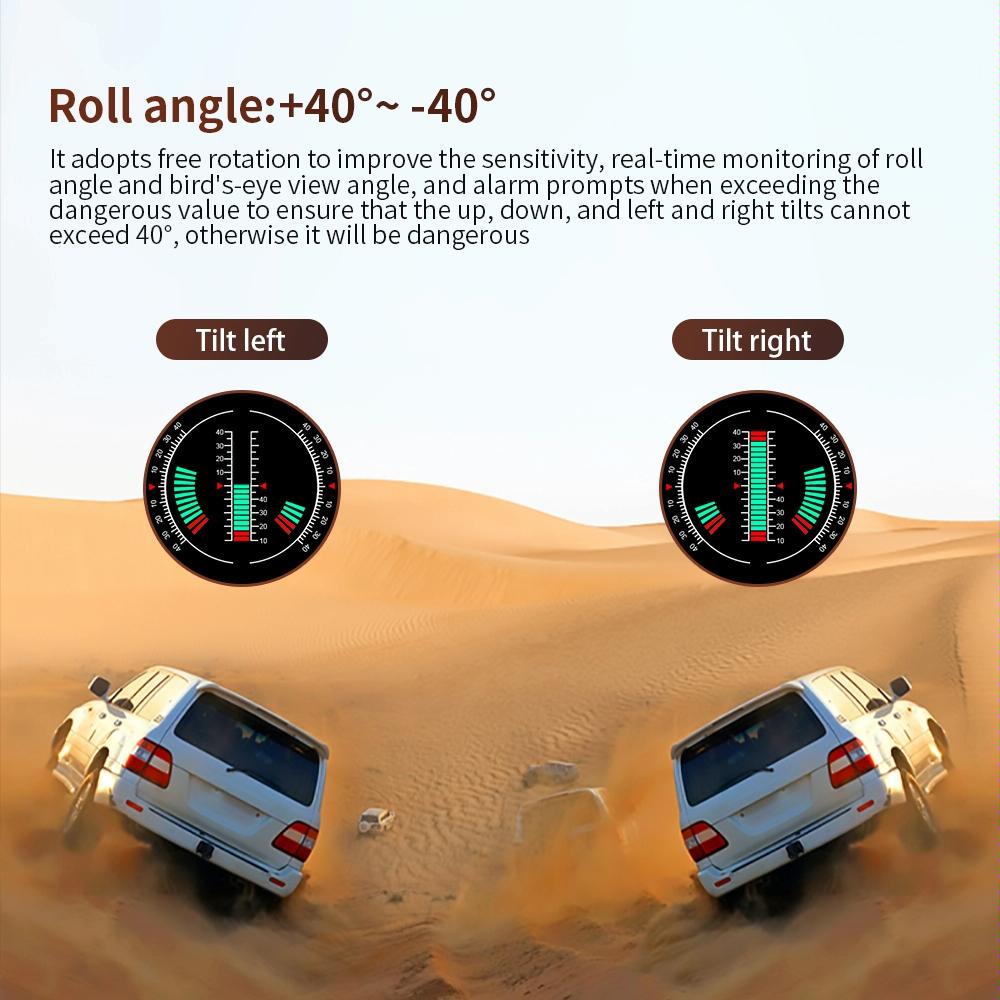Universal Car Hud Display Speed Voltage Mileage 5