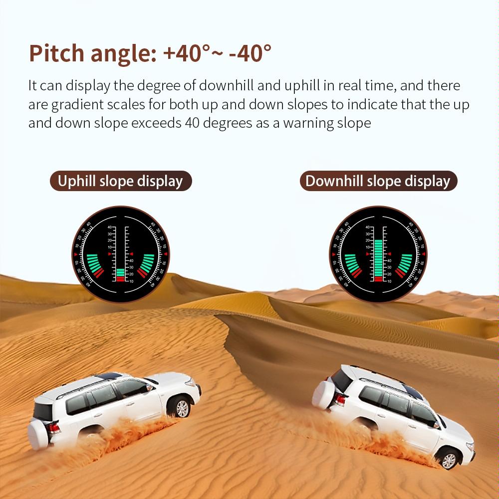 Universal Car Hud Display Speed Voltage Mileage 6