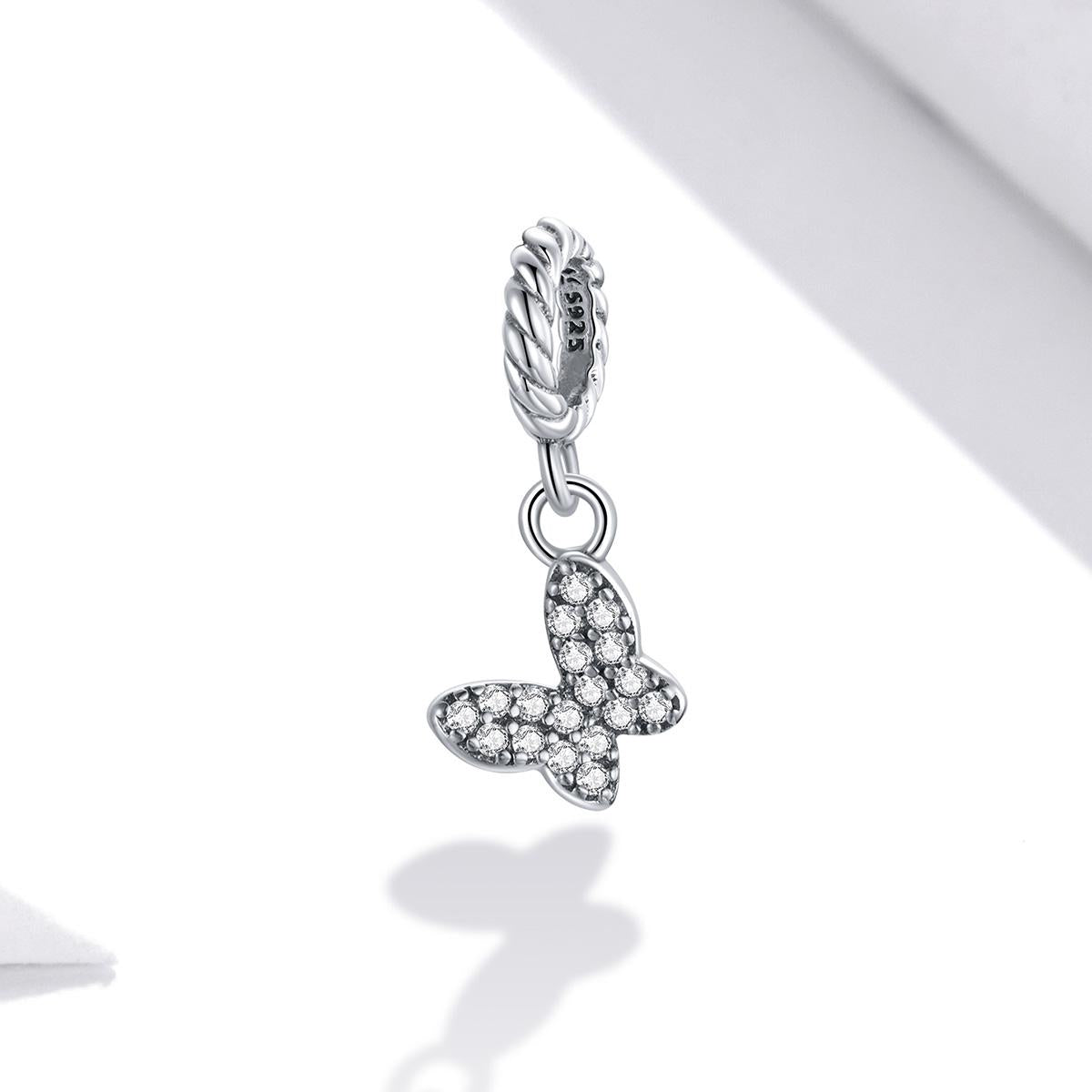 925 Sterling Silver Butterfly Pendant For Bracelet Or Necklace 3