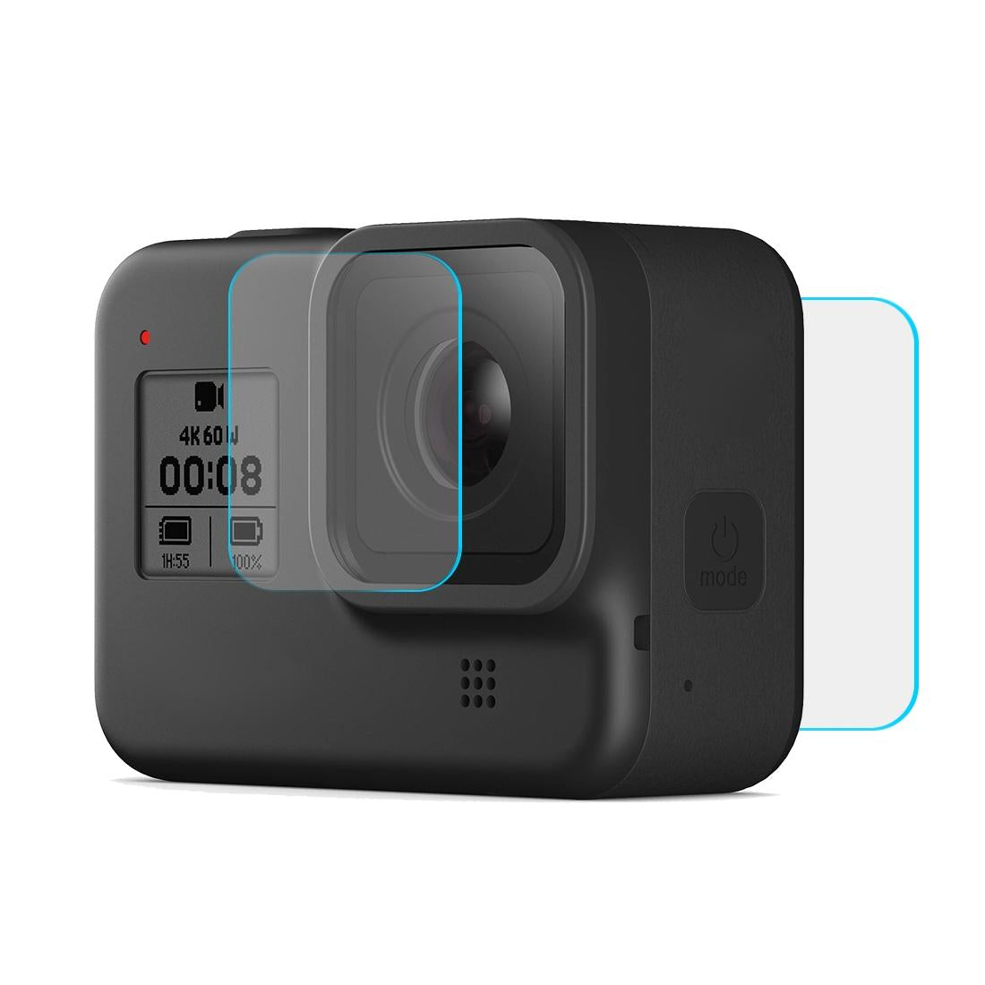 Tempered Glass Film for Gopro Hero8 Lens and Lcd Display 3