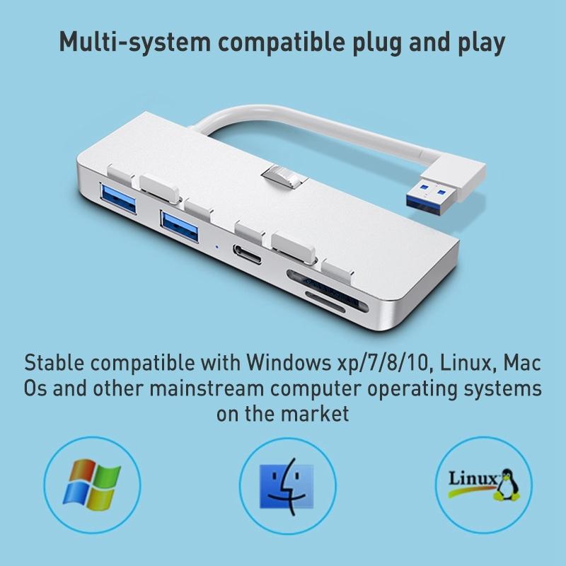 Usb3.0 Hub With Sd / Tf Card Reader 5