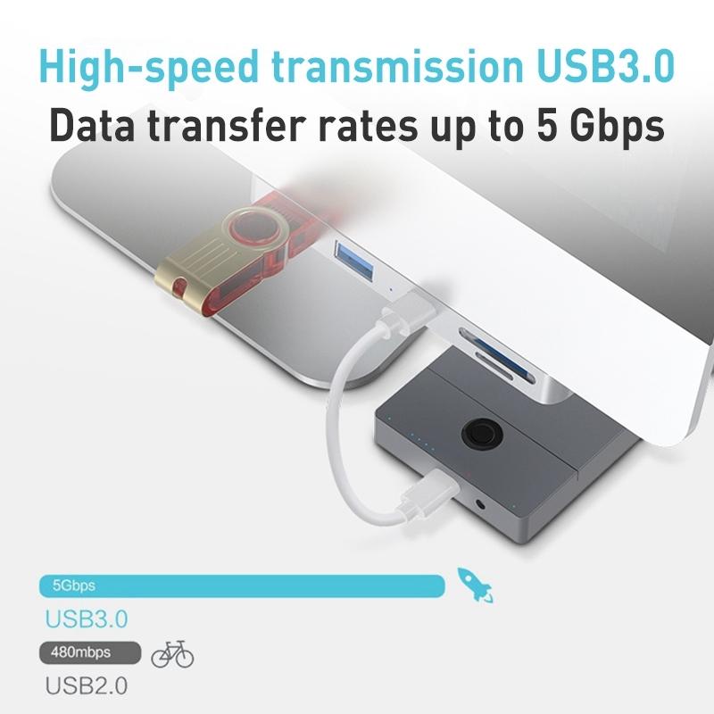 Usb3.0 Hub With Sd / Tf Card Reader 6