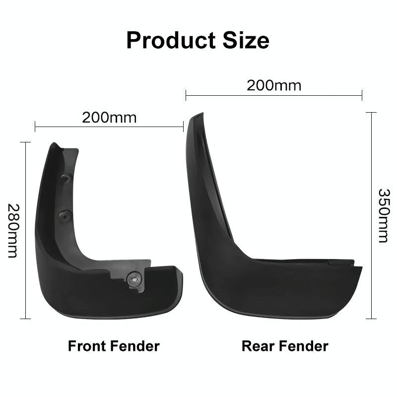 For Honda Fit Jazz 2011-2013 4Pcs / Set Car Auto Soft Plastic Splash Flaps Fender Guard 4