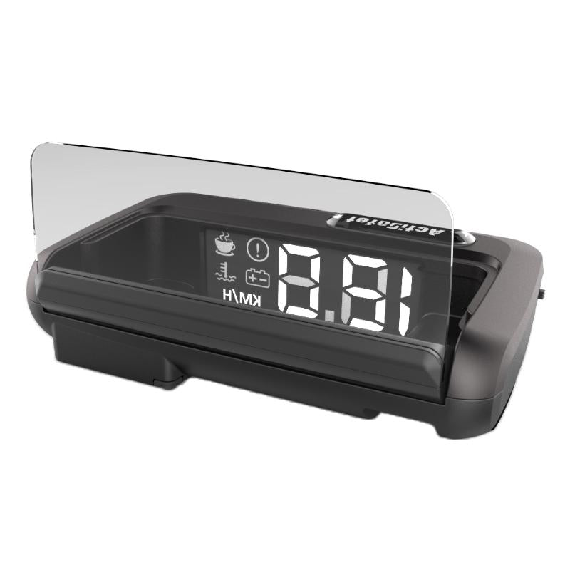 3.2 Inch Obd Hud Head Up Display For Car Engine Failure Water Temperature & Voltage Alarm