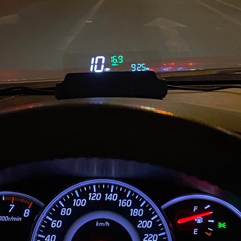 3.2 Inch Obd Hud Head Up Display For Car Engine Failure Water Temperature & Voltage Alarm 4