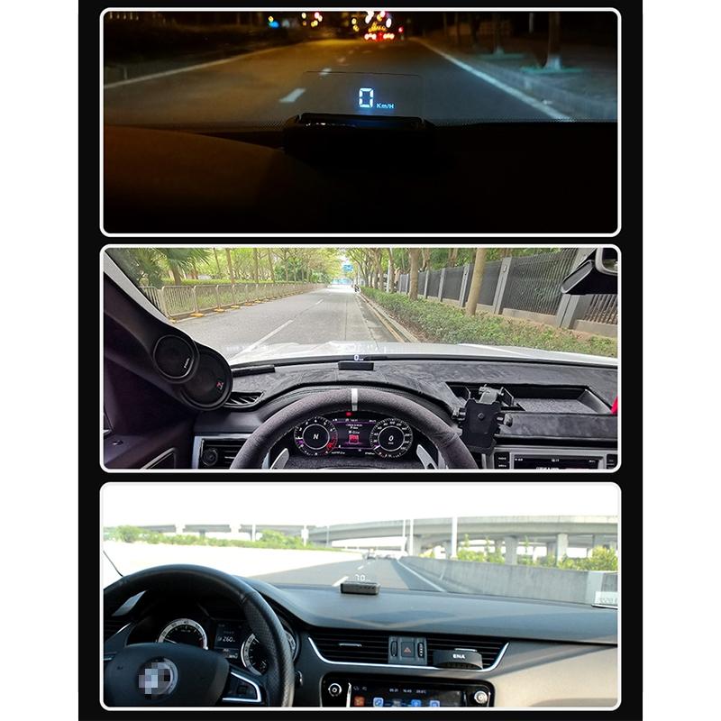 3.2 Inch Obd Hud Head Up Display For Car Engine Failure Water Temperature & Voltage Alarm 6