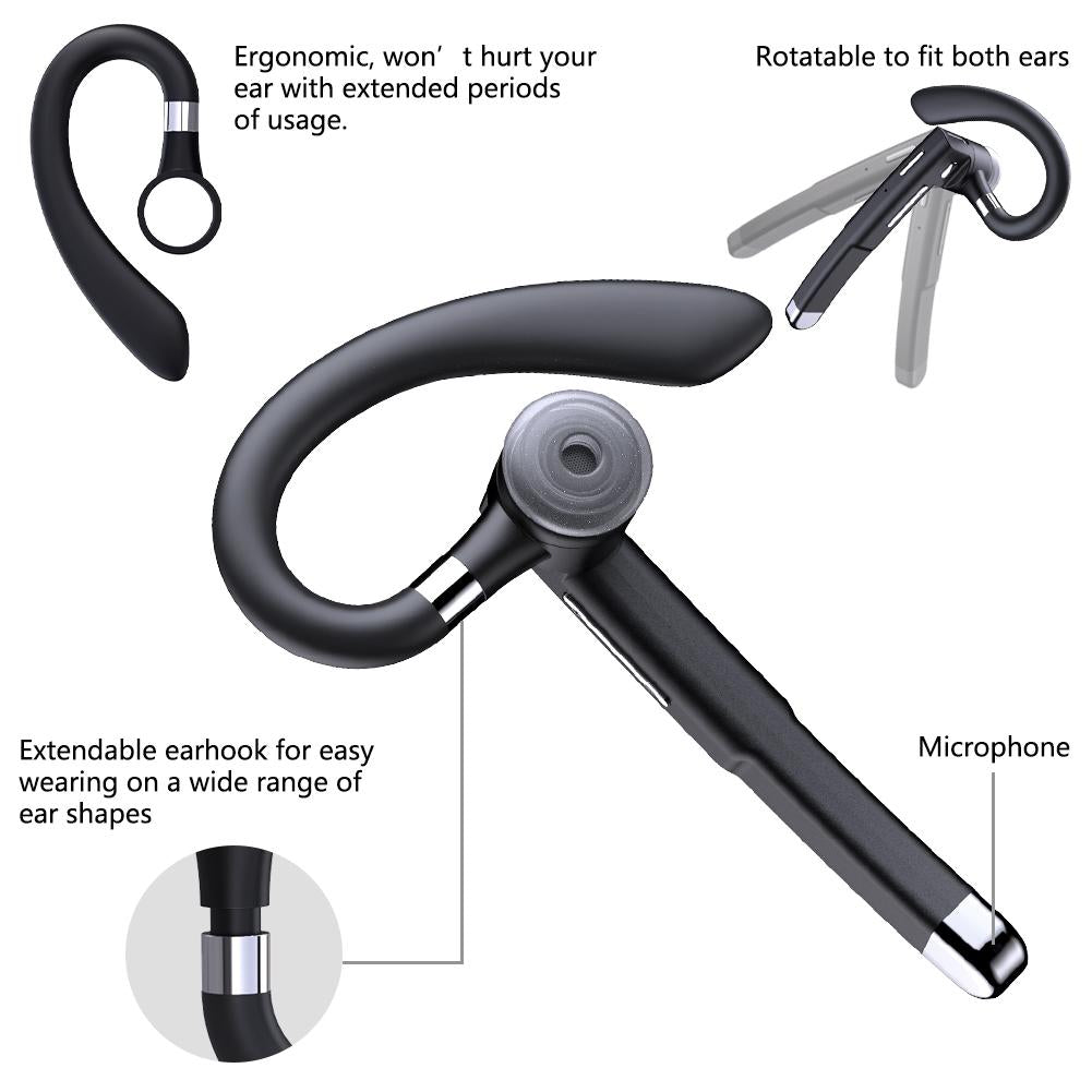 Rotatable Bluetooth Earphone with Charging Box & Digital Display 9
