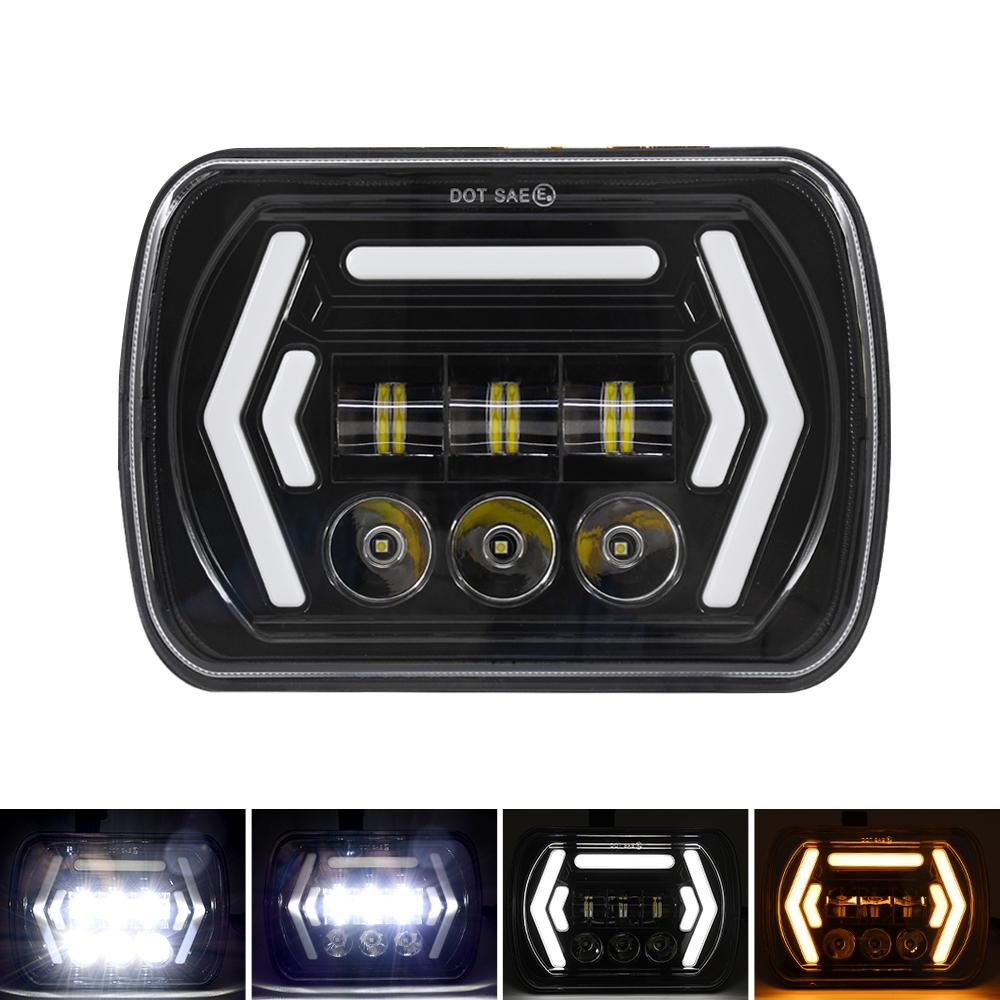 Car 7 Inch Square Dc9 - 30V Led Headlight Modification Accessories For Jeep Wrangler 4