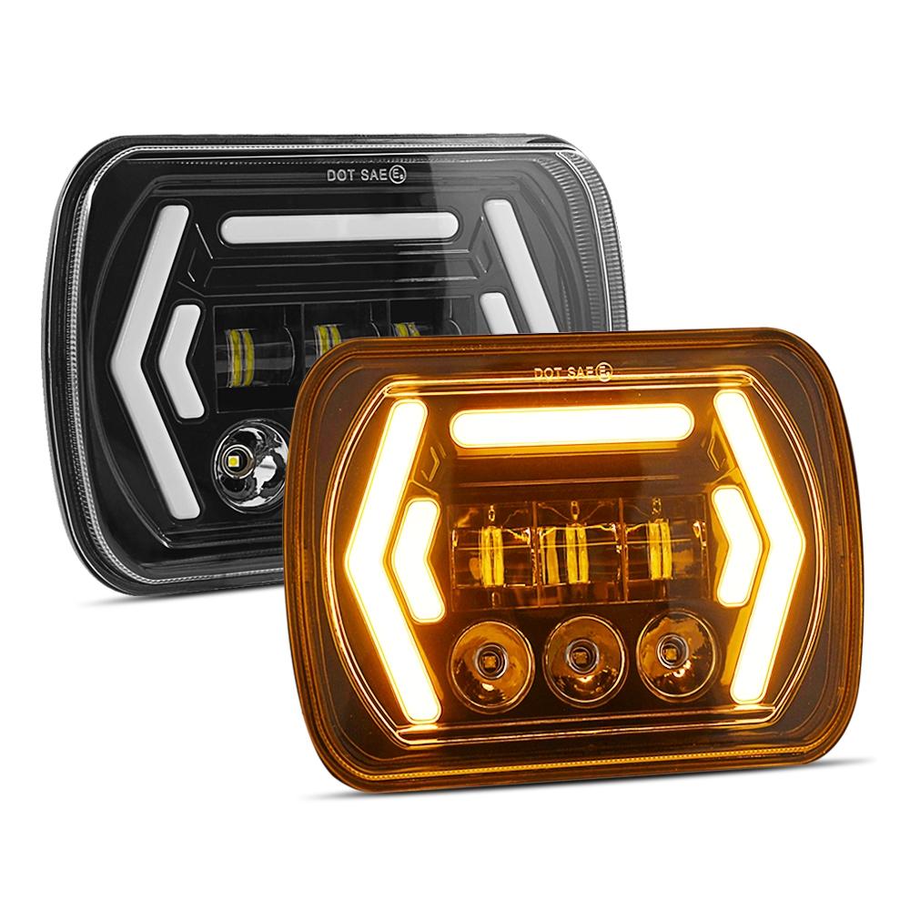 Car 7 Inch Square Dc9 - 30V Led Headlight Modification Accessories For Jeep Wrangler 5