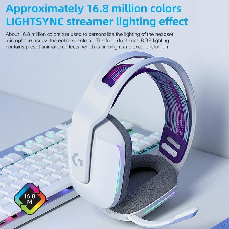 Wireless Rgb Gaming Headset With Light Speed - Silver 7
