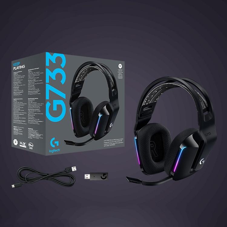 Wireless Rgb Gaming Headset With Light Speed - Silver 10