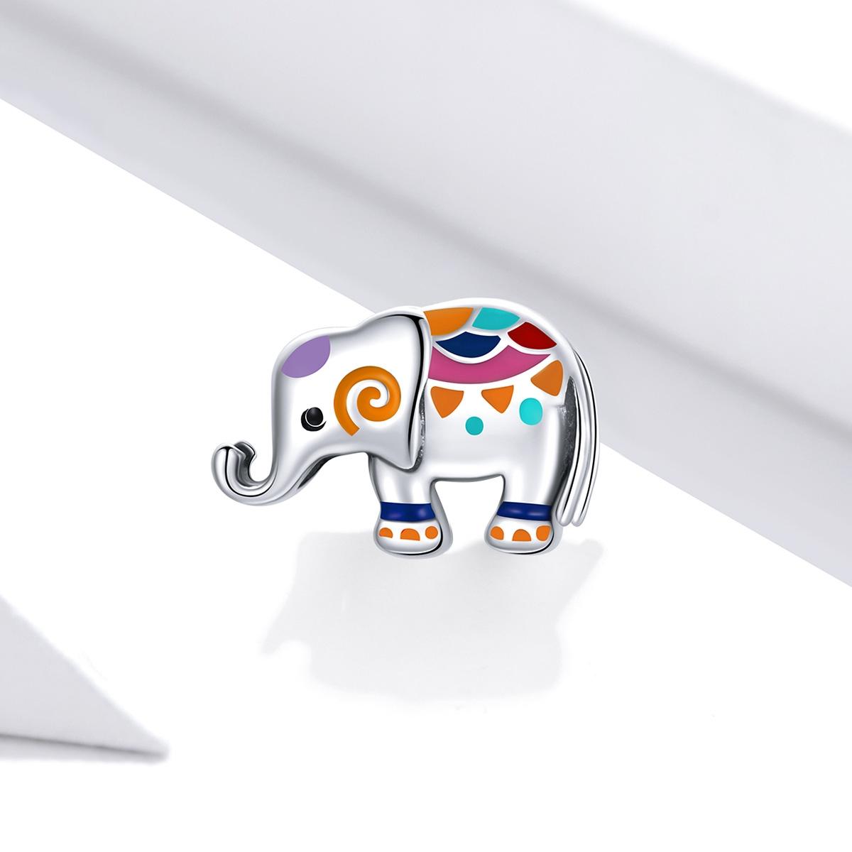 925 Sterling Silver Colorful Elephant Beads For Diy Bracelets & Necklaces 3