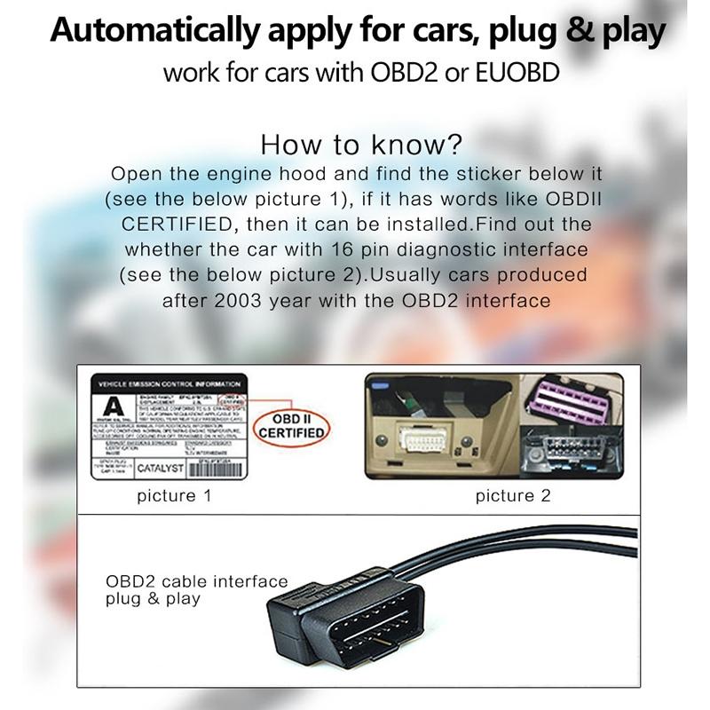 5 Inch Obd2 Head Up Display Car Speed Revolving Speed Water Temp Battery Voltage 7