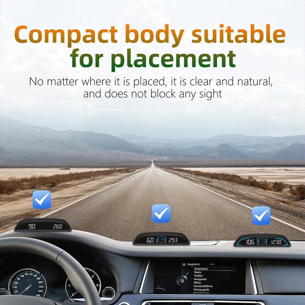 5.5 Inch Car Hud Display Gps Speed Alarm & Odometer 6