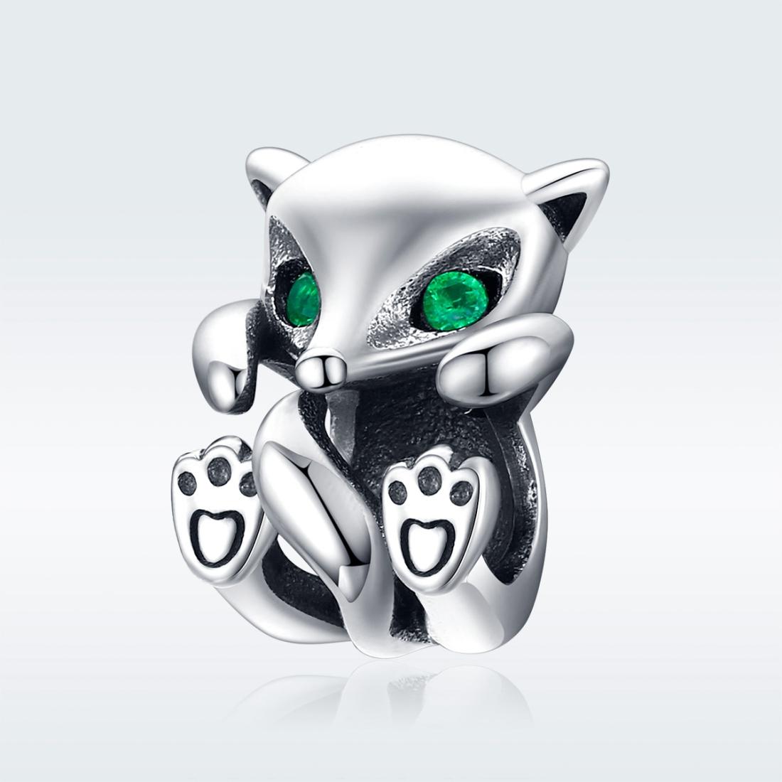 925 Sterling Silver Fox Charm Beads For Diy Bracelets 3