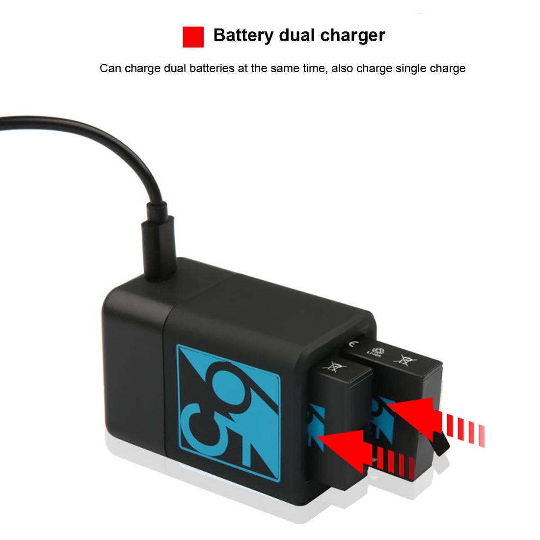 Usb-c Dual Battery Charger for Gopro Hero6 / 5 with Cable 5